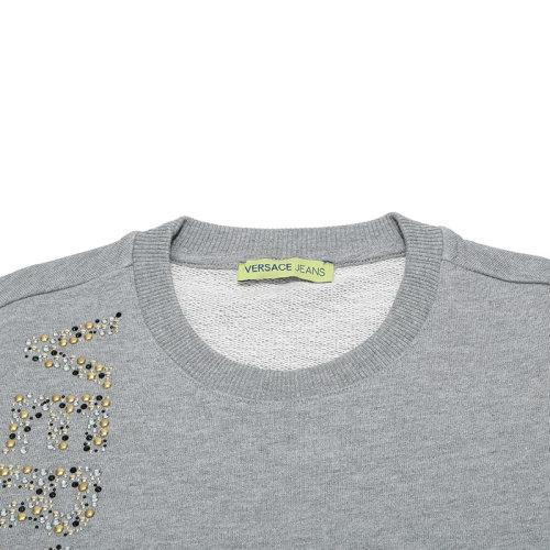 VERSACEJEANSCOUTURE/VERSACEJEANSCOUTURE 男卫衣 男士混纺圆领长袖卫衣运动衫 B7GTB7FT 30192 商品图2