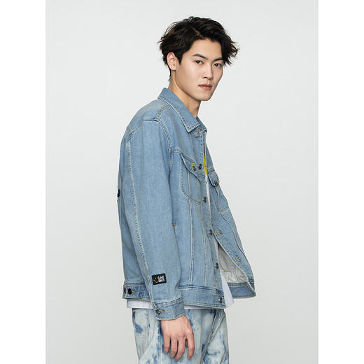 【Smiley®联名】Lee22春夏新品舒适版蓝男牛仔夹克外套LMT001563 商品图3