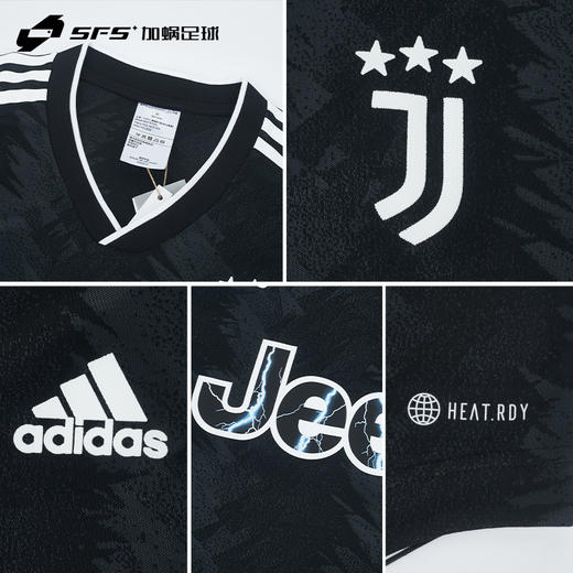 【送球员印号】SFS阿迪达斯正品22/23尤文图斯客场球员版球衣短袖足球服HD2014 商品图3