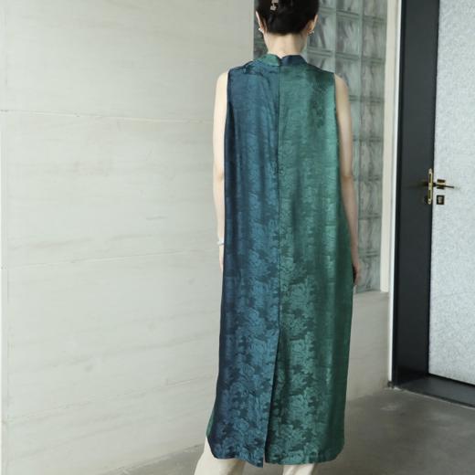 直播秒杀|盛唐牡丹 提花香云纱渐变色无袖女裙 .潮快闪[福利品] 商品图7