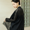 预定|盛唐牡丹 市隐系列真丝生丝硬挺小盘扣开衫 .潮快闪[福利品] 商品缩略图2