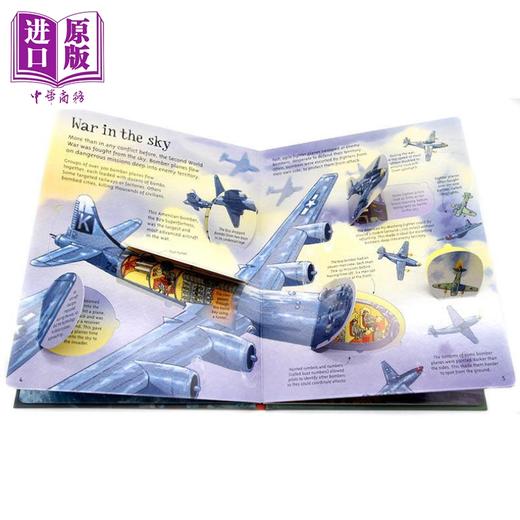 【中商原版】Usborne See Inside 尤斯伯恩看里面系列2册套装 World War 揭秘一战 二战 翻翻学翻页书 战争历史知识科普 6岁+ 商品图3