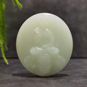 【御珠宫坊·传承系列】羊脂白玉佛牌