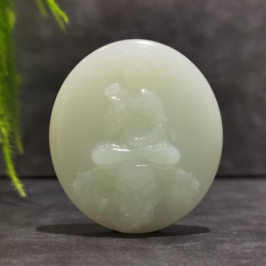 【御珠宫坊·传承系列】羊脂白玉佛牌 商品图0