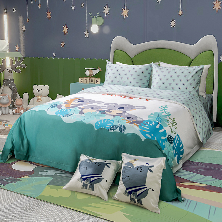 长隆考拉儿童床品套件纯棉印花亲肤四件套