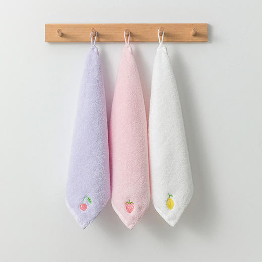 康尔馨新疆长绒棉儿童毛巾洗脸纯棉吸水柔软家用宝宝可爱小方巾 商品图0