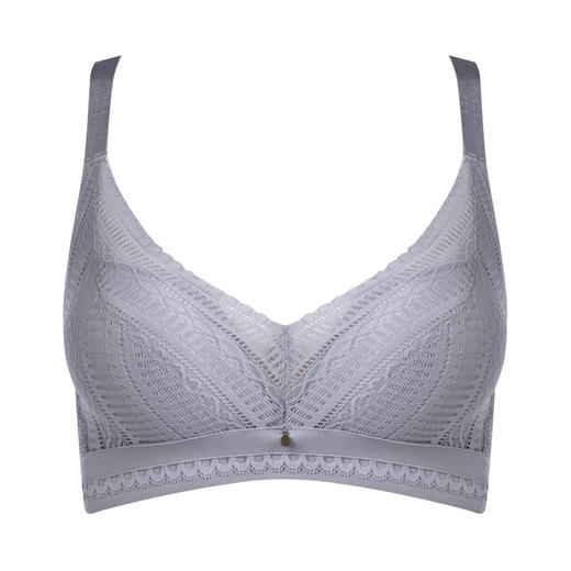 都市丽人舒软挺塑轻塑B杯调整型文胸蕾丝中厚3/4杯塑身文胸四排扣树脂胶圈LJ24H9 商品图4