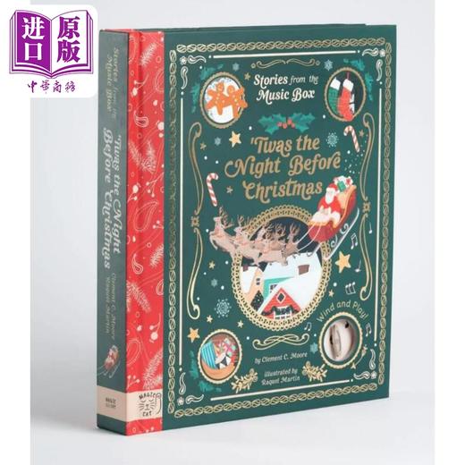 【中商原版】Stories Music Box 音乐盒的故事书2册套装 胡桃夹子 Nutcracker 圣诞前夕 Christmas 儿童亲子互动 上弦发条发声 商品图1
