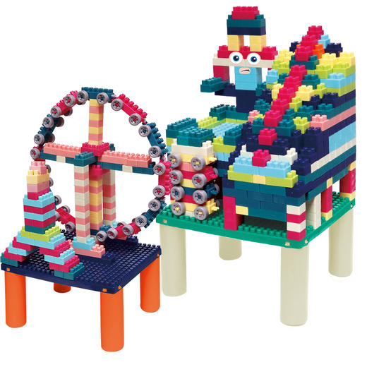 妮妮雅拼装积木桌520PCSN1035 商品图1