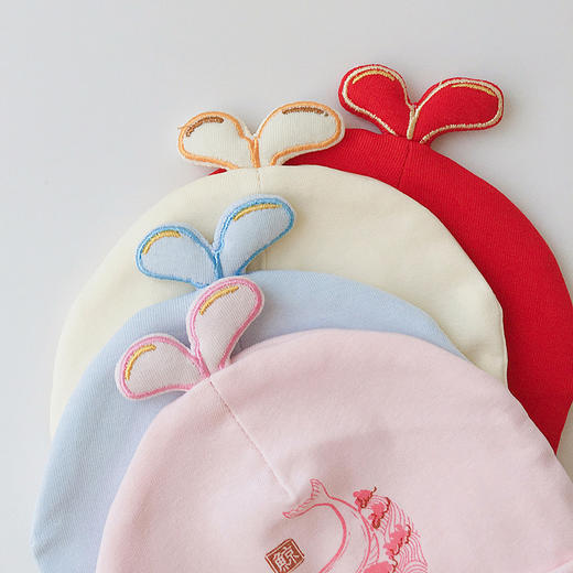 【萌动生趣 无骨胎帽】婴儿帽子春秋韩版ins纯棉无骨婴幼儿胎帽新生儿宝宝护卤门帽 商品图1