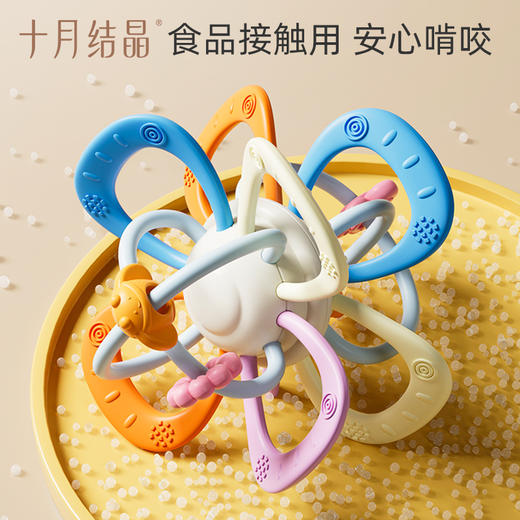 曼哈顿手抓球宝宝磨牙棒咬咬胶硅胶牙胶可啃咬益智玩具 商品图1