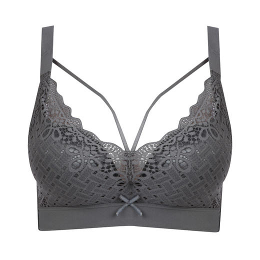 都市丽人舒软挺塑轻塑AB杯调整型文胸蕾丝A:加厚B:中厚3/4杯塑身文胸四排扣树脂胶圈LJ24H3 商品图5