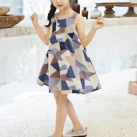 裁缝学苑TQ45 女童连衣裙纸样儿童夏款背心裙韩版童装打版裁剪图