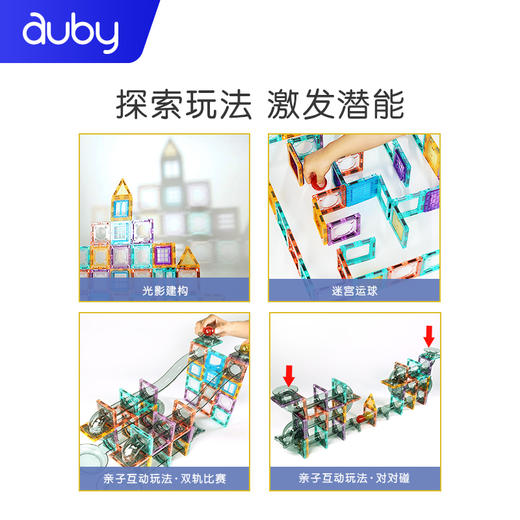 澳贝轨道彩窗磁力片101件套461594B 商品图3