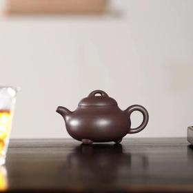 宜兴紫砂 喜瓢 黄龙山天青泥 160cc  作者张玉英