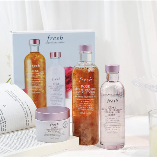 馥蕾诗玫瑰补水三件套装增量版 商品图0