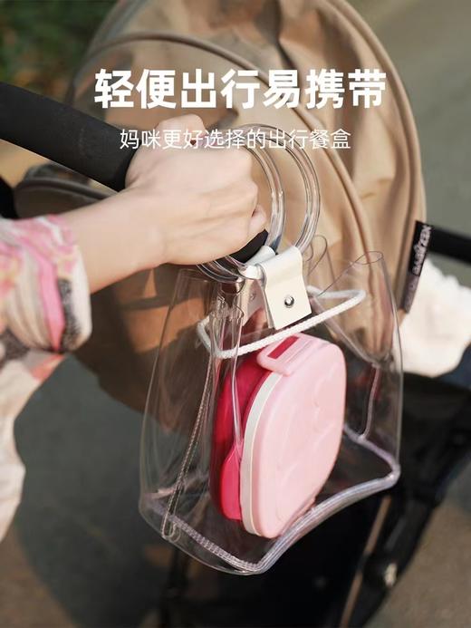 350ml | Octoto奥克兔兔分隔餐盒 儿童餐具套装分格饭盒+叉勺套装 宝宝餐盘保温不锈钢外出便携 350ml 商品图1