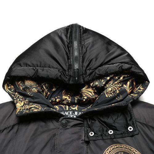 VERSACE JEANS COUTURE/VERSACE JEANS COUTURE范思哲 男士聚酯纤维短款鸭绒连帽羽绒服外套 71GAU400 25186 商品图3