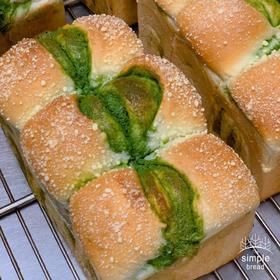 抹茶奶酥吐司（默认不切片）