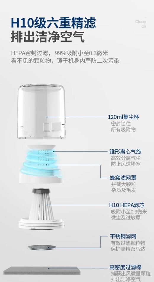 【摩飞除螨仪】家用小型轻便单手除螨！除螨虫、杀jun、除尘，强拍打大吸力 紫外线uv照射杀jun 家庭B备！ 商品图2