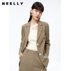 NEELLY纳俪商场同款2022秋季新款西装外套女别致系带收腰上衣显瘦N22082W01083 商品缩略图3
