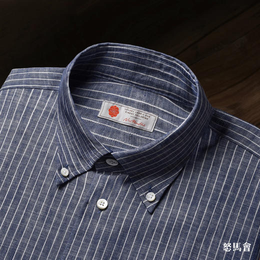 Merino Brothers Chambray 埃及棉意式工艺衬衫 商品图1