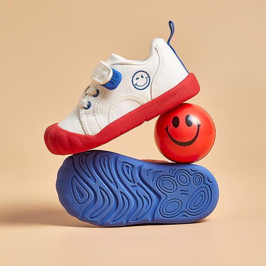 卡特兔儿童帆布鞋秋季幼儿园室内鞋男宝宝女童学步小白鞋 商品图2