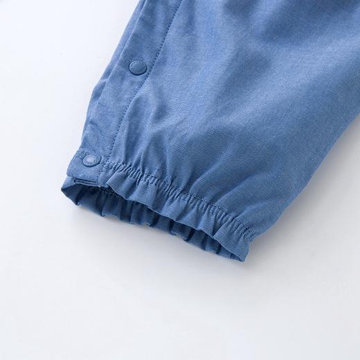 英氏婴儿连体衣秋装2022新款女宝纯棉按扣假两件哈衣YRHAJ32114A 商品图3