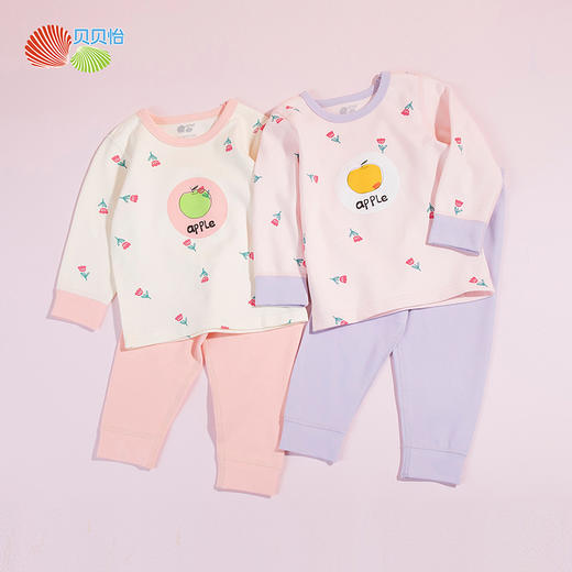 贝贝怡童装 春秋儿童套头可爱家居服秋衣两件套 商品图2