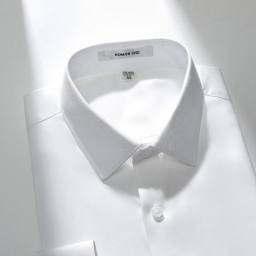 【五色可选】罗蒙春秋男士长袖衬衫 简约柔软亲肤商务通勤 百搭弹力衬衣男 商品图5