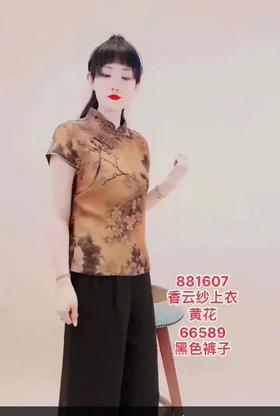 倩秋花罗蚕丝上衣1607（4）