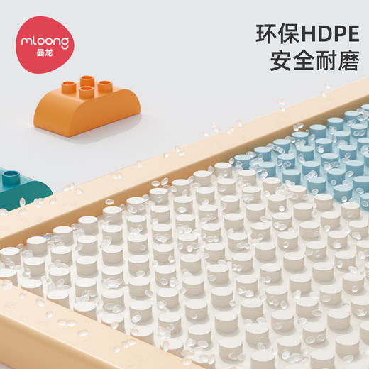 曼龙儿童多功能积木桌可折叠画板男孩大颗粒拼装玩具益智宝宝女孩 商品图1