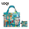 德国LOQI 巴斯奎特&凯斯哈林系列 万用环保袋 再生环保材料 单肩可折叠 旅行大容量 防泼水 超轻50g可承重40斤 涂鸦风 皇冠 头骨 安迪沃霍尔 商品缩略图0