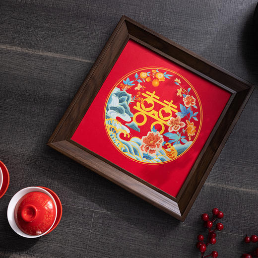 多喜爱 婚庆专属高清数码装饰画 开门见囍 cs 商品图0