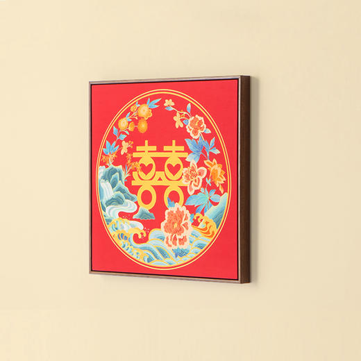 多喜爱 婚庆专属高清数码装饰画 开门见囍L cs 商品图2
