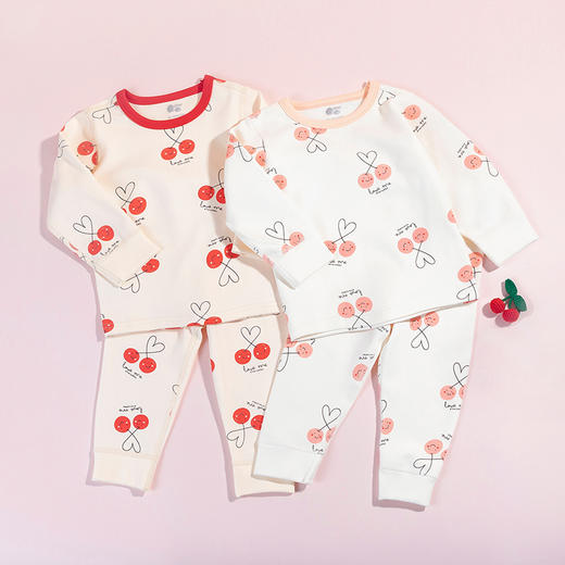贝贝怡童装 春秋儿童套头可爱家居服秋衣两件套 商品图3