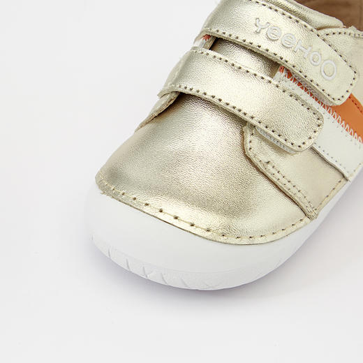 英氏宝宝软底学步鞋幼儿金色防滑防踢牛皮鞋透气童装YFXCJ32163A 商品图2