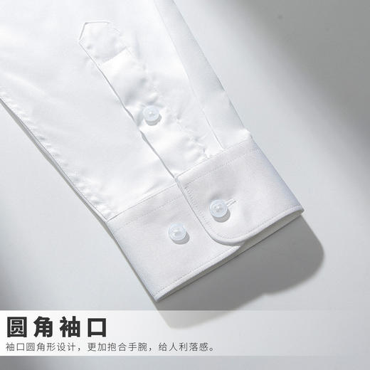 【五色可选】罗蒙春秋男士长袖衬衫 简约柔软亲肤商务通勤 百搭弹力衬衣男 商品图8