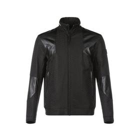 HUGO BOSS/雨果博斯 男士涤纶薄款拼接棉服夹克外套六角提花 50454961