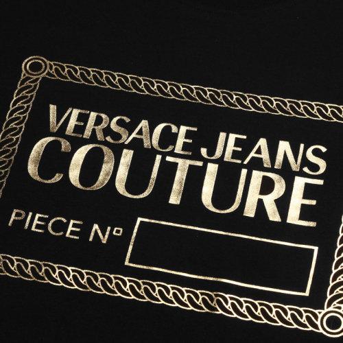 VERSACE JEANS COUTURE/VERSACE JEANS COUTURE 范思哲 男士短袖T恤棉质圆领 71GAHT27 CJ00T 商品图4