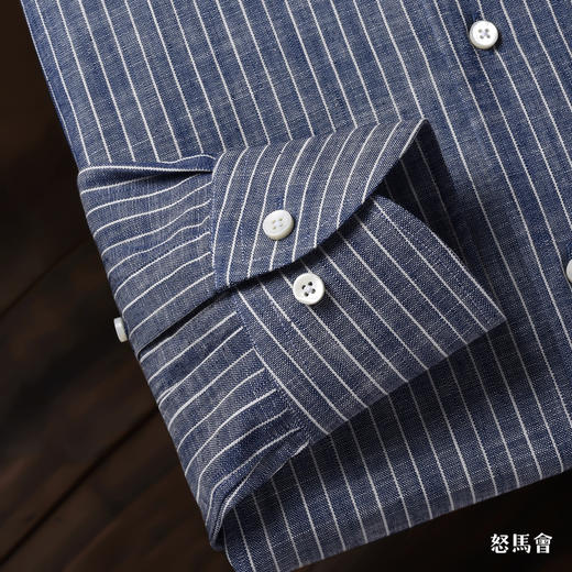 Merino Brothers Chambray 埃及棉意式工艺衬衫 商品图2