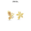 ZEGL设计师秋季耳钉蛋系列蝴蝶耳钉女925纯银养耳洞耳环夏季耳饰 商品缩略图3