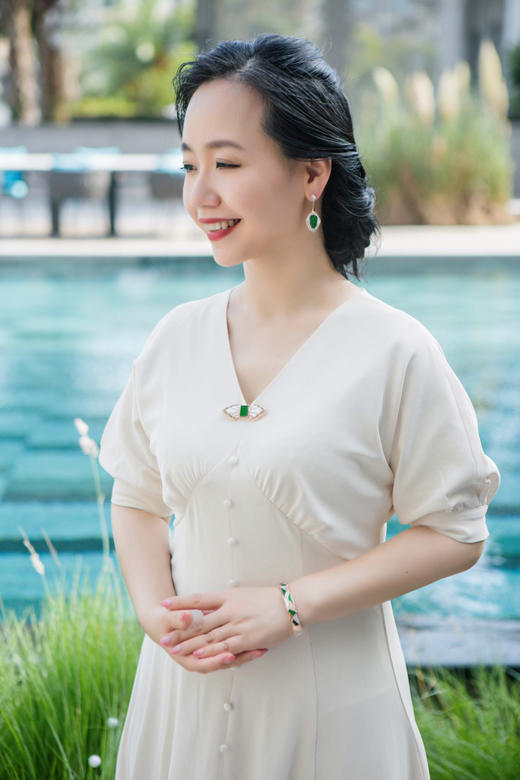 【以爱之名】蝴蝶结贝母翡翠胸针-XZ12204071 商品图7