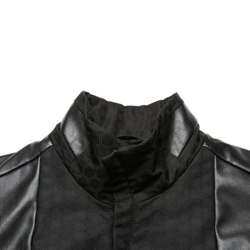 HUGO BOSS/雨果博斯 男士涤纶薄款拼接棉服夹克外套六角提花 50454961 商品图2