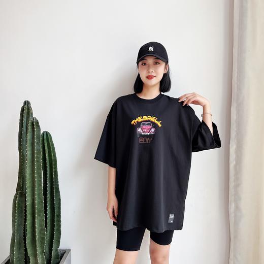 SPELLEDIT2022夏季新款小汽车BOX连衣裙薄款短袖宽松短裙女减龄 商品图6