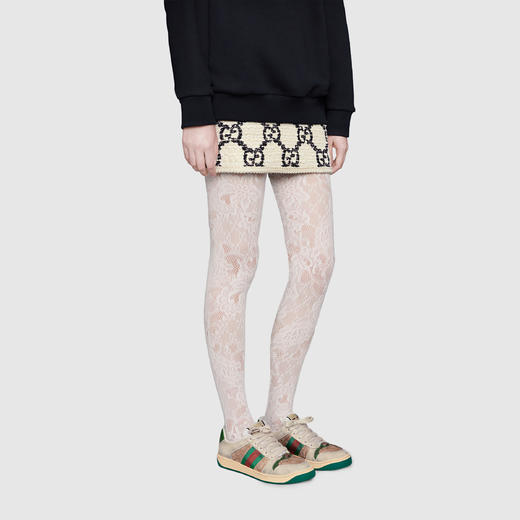 【特惠秒】GUCCI 古驰 Screener系列女士（男女通款）真皮运动休闲鞋/脏脏鞋 10825 商品图6