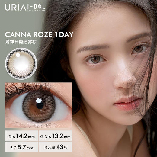 【韩国正版·48h发】韩国URIA I-DOL日抛 10片装 YURIAL/CANNA ROSE系列 韩国美瞳 商品图2