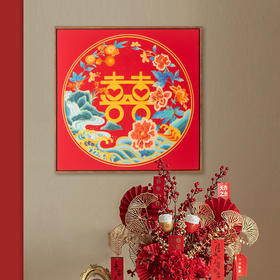 多喜爱 婚庆专属高清数码装饰画 开门见囍L cs