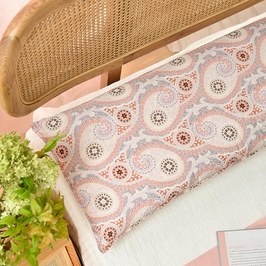 佩斯利系列荞麦壳长枕头夫妻双人一体枕 商品图3