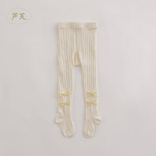 【马克珍妮 芦芙】女童植绒蝴蝶结弹力打底袜221811 商品图1